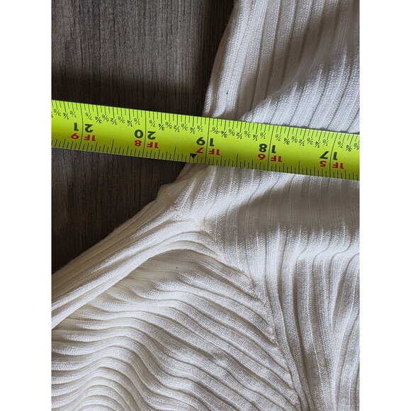 LouLou Ivory Ribbed Turtleneck Sweater 2X NWT Layering - Picture 6 of 6
